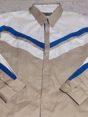 Spindle River long sleeve button up western shirt size XL